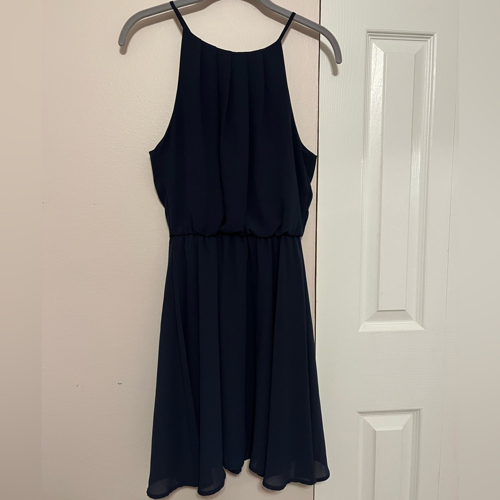 Francesca’s Collection Dark Teal Mini Dress Size S